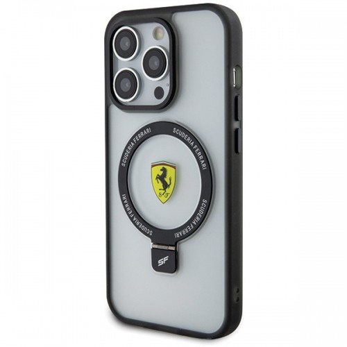 Ferrari FEHMP15XUSCAH iPhone 15 Pro Max 6.7" transparent hardcase Ring Stand 2023 Collection MagSafe image 2