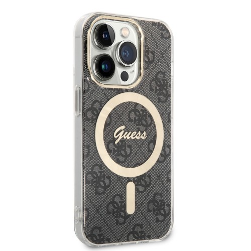 Guess IML 4G MagSafe Case for iPhone 15 Pro Black image 2