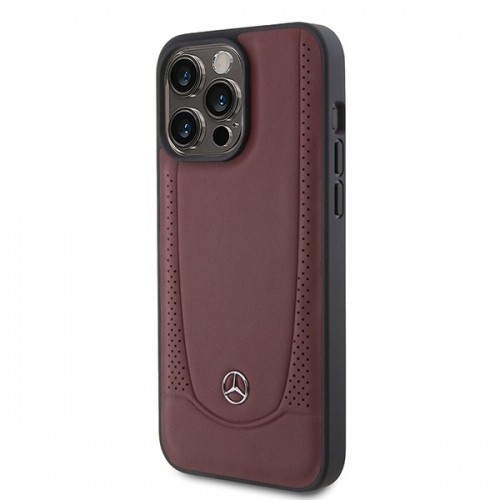 Mercedes MEHCP15LARMRE iPhone 15 Pro 6.1" czerwony|red hardcase Leather Urban Bengale image 2