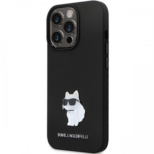 Karl Lagerfeld KLHCP14XSMHCNPK iPhone 14 Pro Max 6.7" czarny|black hardcase Silicone C Metal Pin image 2