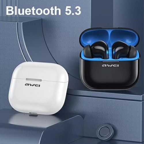 AWEI słuchawki Bluetooth 5.3 T1 Pro + stacja dokująca czarny|black image 2