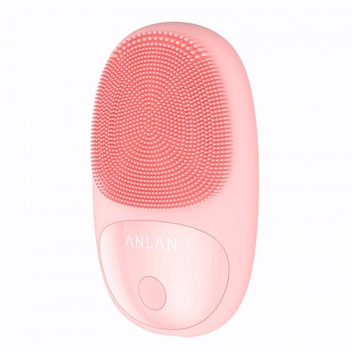 Mini Silicone Electric Sonic Facial Brush with magnetic charging ANLAN 01-AJMY21-04A (pink) image 2