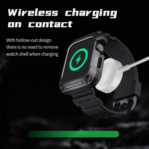 Nillkin DynaGuard Wristband + Case for Apple Watch Series 45mm 7|8 Black image 2