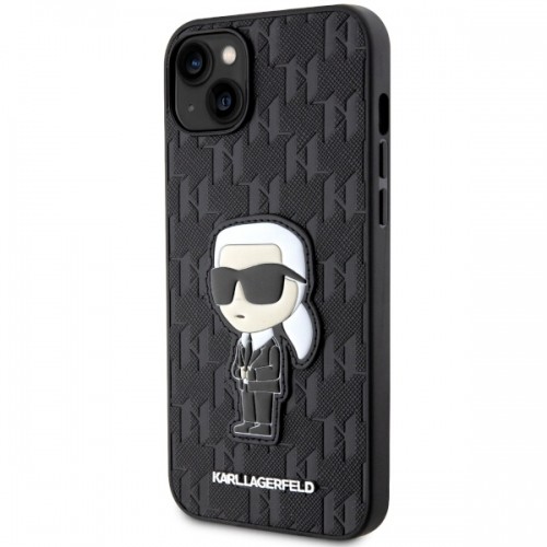 Karl Lagerfeld KLHCP14MSAKHPKK iPhone 14 Plus 6.7" czarny|black Saffiano Monogram Ikonik image 2