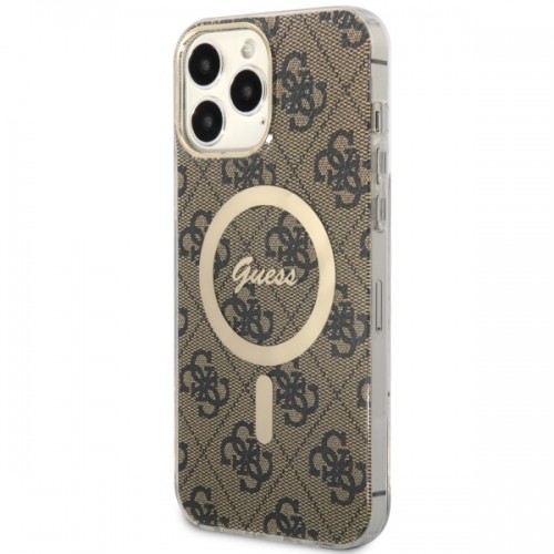 Guess GUHMP13XH4STW iPhone 13 Pro Max 6.7" brązowy|brown hardcase 4G MagSafe image 2