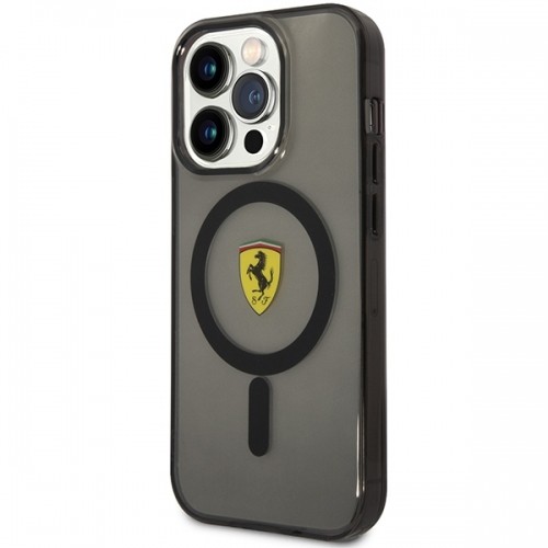 Ferrari FEHMP14XURKK iPhone 14 Pro Max 6.7" czarny|black hardcase Translucent Magsafe image 2