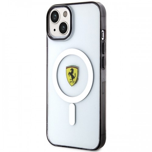 Ferrari FEHMP14MURKT iPhone 14 Plus 6,7" przezroczysty|transparent hardcase Outline Magsafe image 2