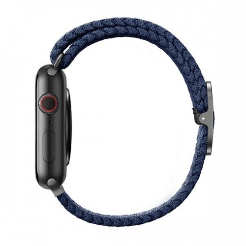 UNIQ pasek Aspen Apple Watch 40|38|41mm Series 4|5|6|7|8|SE|SE2 Braided niebieski|oxford blue image 2