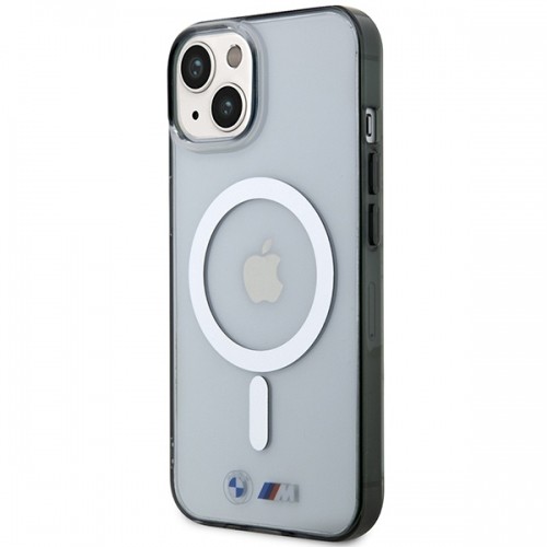 Etui BMW BMHMP14SHCRS iPhone 14 6.1" transparent hardcase Silver Ring MagSafe image 2