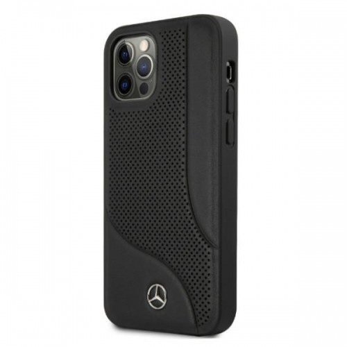 Mercedes MEHCP12LCDOBK iPhone 12 Pro Max 6,7" czarny|black hardcase Leather Perforated Area image 2