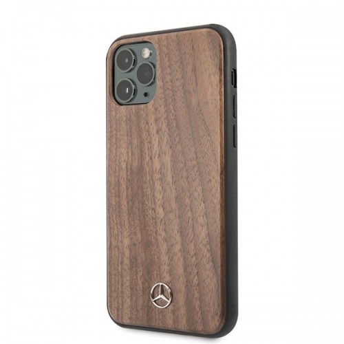 Mercedes MEHCN65VWOLB iPhone 11 Pro Max hard case brązowy|brown Wood Line Walnut image 2