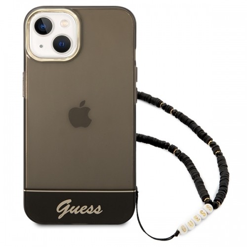Guess GUHCP14MHGCOHK iPhone 14 Plus 6,7" czarny|black hardcase Translucent Pearl Strap image 2