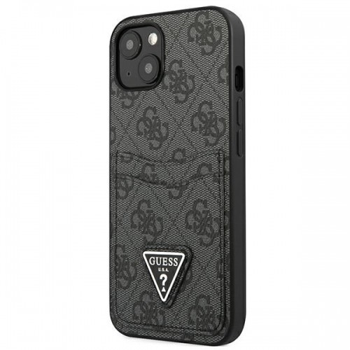 Guess GUHCP13SP4TPK iPhone 13 mini 5,4" czarny|black hardcase 4G Triangle Logo Cardslot image 2