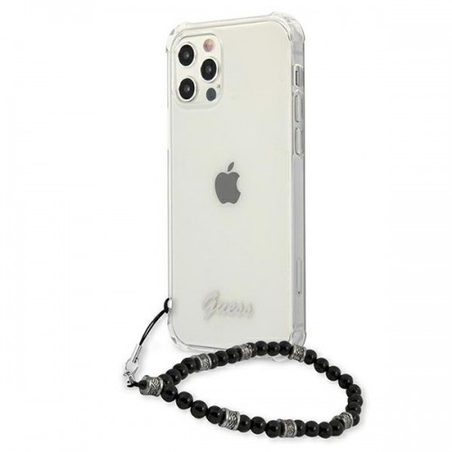 Guess GUHCP12MKPSBK iPhone 12|12 Pro 6,1" Transparent hardcase Black Pearl image 2