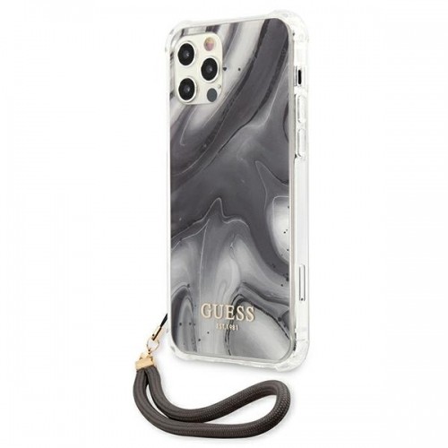 Guess GUHCP12LKSMAGR iPhone 12 Pro Max 6,7" szary|grey hardcase Marble Collection image 2