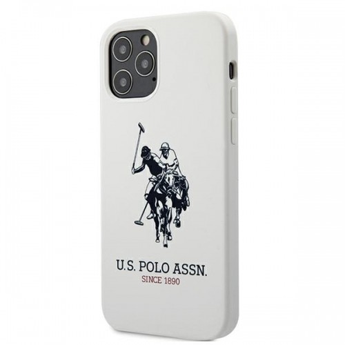 U.s. Polo Assn. US Polo USHCP12MSLHRWH iPhone 12|12 Pro 6,1" biały|white Silicone Collection image 2