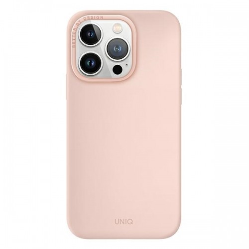 UNIQ etui Lino Hue iPhone 14 Pro 6,1" Magclick Charging rózowy|blush pink image 2