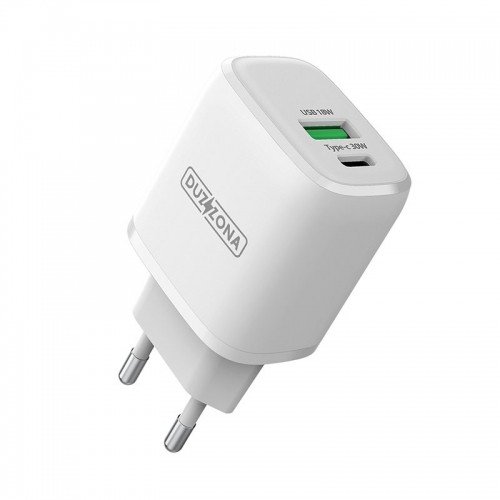 OEM Dux Ducis Duzzona wall charger T2 - USB + Type C - PD 30W white image 2