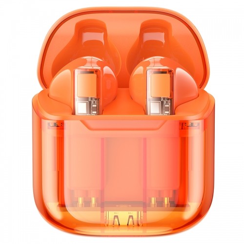 OEM Borofone TWS Bluetooth Earphones BW23 Crystal Bean Transparent Edition Orange image 2