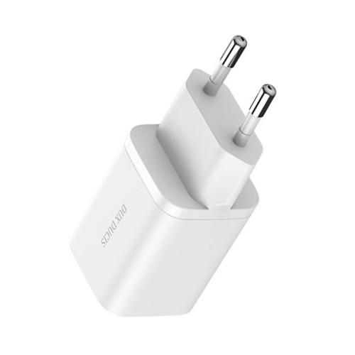 OEM Wall charger Dux Ducis C80 Super Si - USB + Type C - PD 30W QC 3.0 18W 3A white image 2