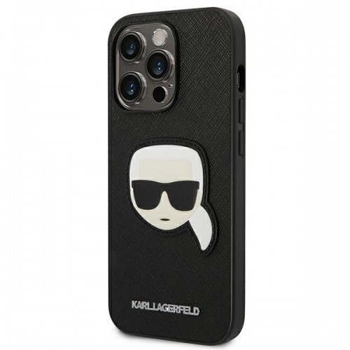 Karl Lagerfeld PU Saffiano Karl Head Case for iPhone 14 Pro Max Black image 2