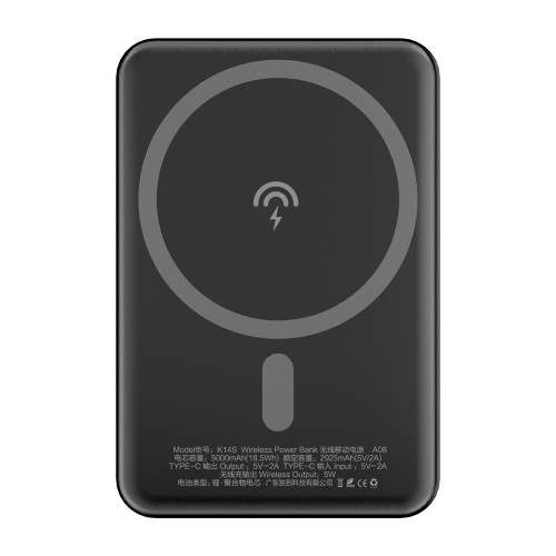 Dudao wireless magsafe power bank 5000mAh black (K14S) image 2