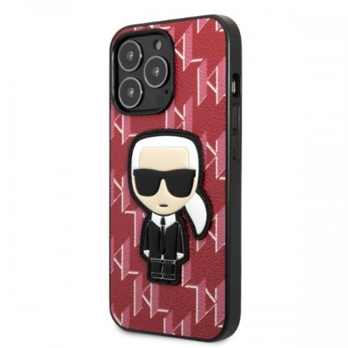 Karl Lagerfeld Monogram Ikonik Case for iPhone 13 Pro Max Red image 2