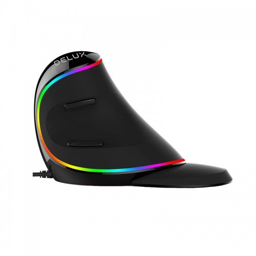 Wired Vertical Mouse Delux M618Plus 4000DPI RGB image 2