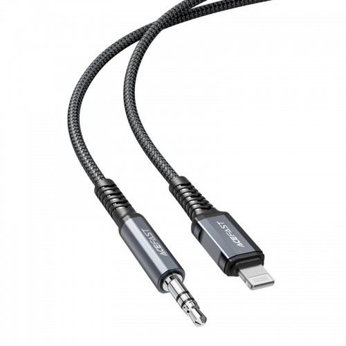 Acefast audio cable MFI Lightning - 3.5mm mini jack (male) 1.2m, AUX gray (C1-06 deep space gray) image 2