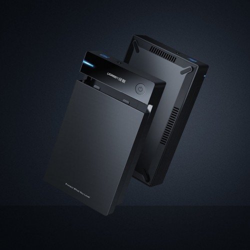 Ugreen HDD 3,5'' hard drive SATA housing case black (50422) image 2