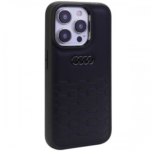 Audi GT Synthetic Leather iPhone 15 Pro Max 6.7" czarny|black hardcase AU-TPUPCIP15PM-GT|D2-BK image 2