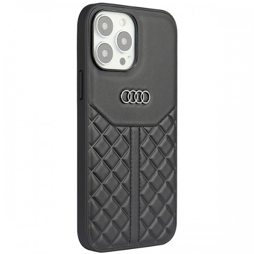 Audi Genuine Leather iPhone 13 Pro Max 6.7" czarny|black hardcase AU-TPUPCIP13PM-Q8|D1-BK image 2