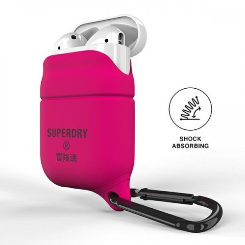 SuperDry AirPods Cover Waterproof różowy |pink image 2
