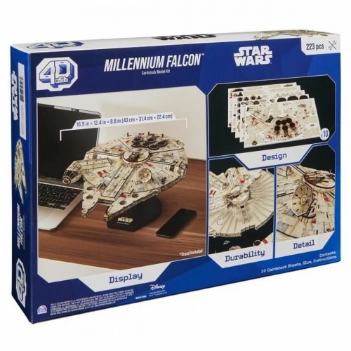 Celtniecības Komplekts Star Wars Millennium Falcon 223 piezas 43 x 31,4 x 22,4 cm Pelēks Daudzkrāsains image 2