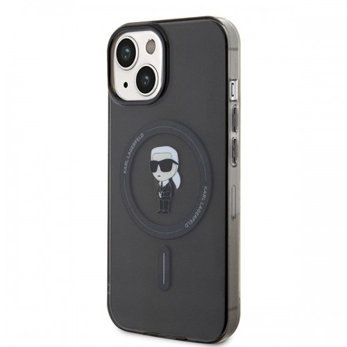 Karl Lagerfeld KLHMP14SHFCKNOK iPhone 14 | 15 | 13 6.1" czarny|black hardcase IML Ikonik MagSafe image 2