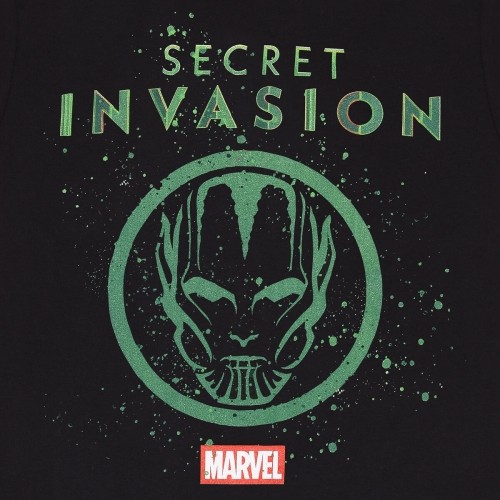 Krekls ar Īsām Piedurknēm Marvel Logo Icon Melns Unisekss image 2
