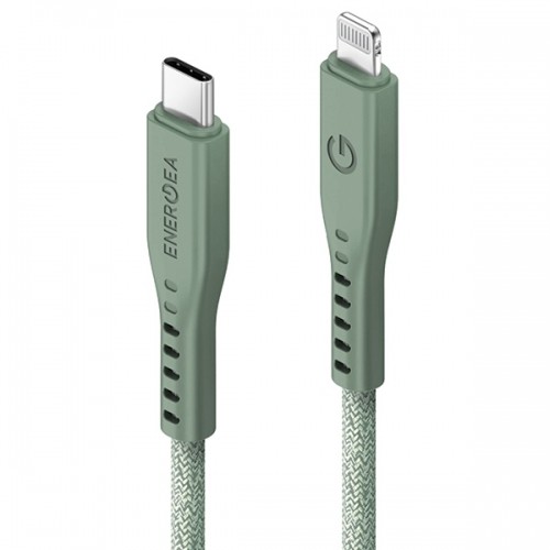 ENERGEA kabel Flow USB-C - Lightning C94 MFI 1.5m zielony|green 60W 3A PD Fast Charge image 2