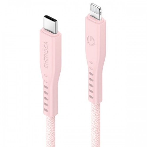 ENERGEA kabel Flow USB-C - Lightning C94 MFI 1.5m różowy|pink 60W 3A PD Fast Charge image 2
