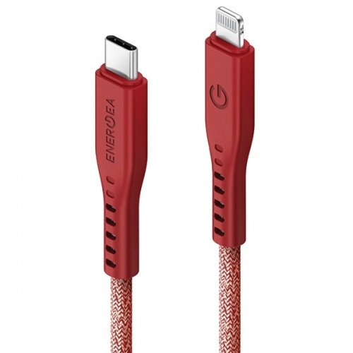 ENERGEA kabel Flow USB-C - Lightning C94 MFI 1.5m czerwony|red 60W 3A PD Fast Charge image 2