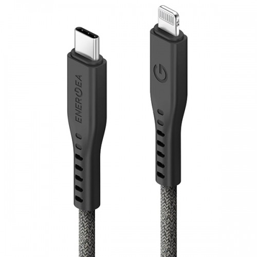 ENERGEA kabel Flow USB-C - Lightning C94 MFI 1.5m czarny|black 60W 3A PD Fast Charge image 2