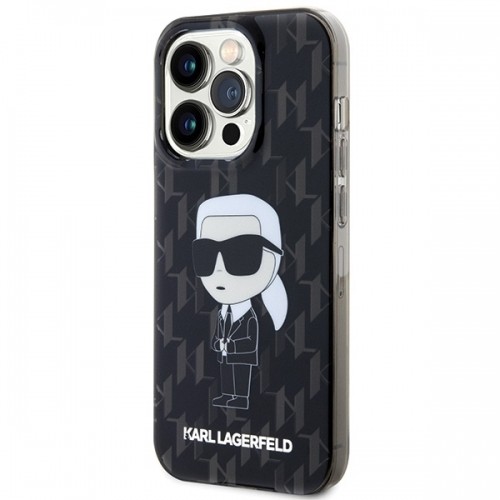 Karl Lagerfeld KLHCP15XHNKMKLK iPhone 15 Pro Max 6.7" czarny|black hardcase Monogram Ikonik image 2