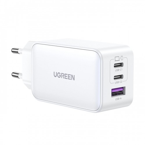 Ugreen CD244 65W USB-A | 2x USB-C GaN fast charger - white image 2