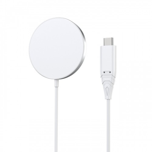 Choetech 15W Qi wireless inductive charger with MagSafe white (H046+T518-F) image 2