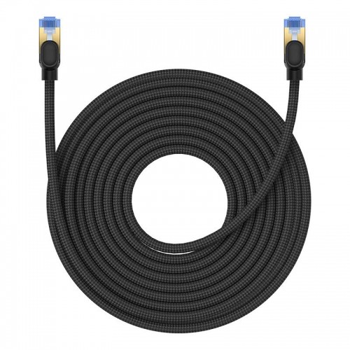 Braided network cable cat.7 Baseus Ethernet RJ45, 10Gbps, 15m (black) image 2