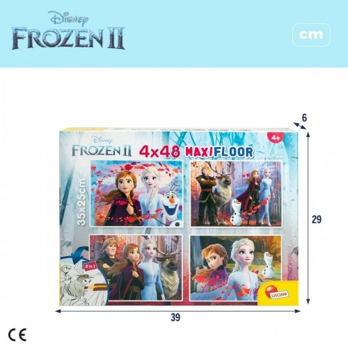 Детский паззл Frozen Двухстороннее 4 в 1 48 Предметы 35 x 1,5 x 25 cm (6 штук) image 2