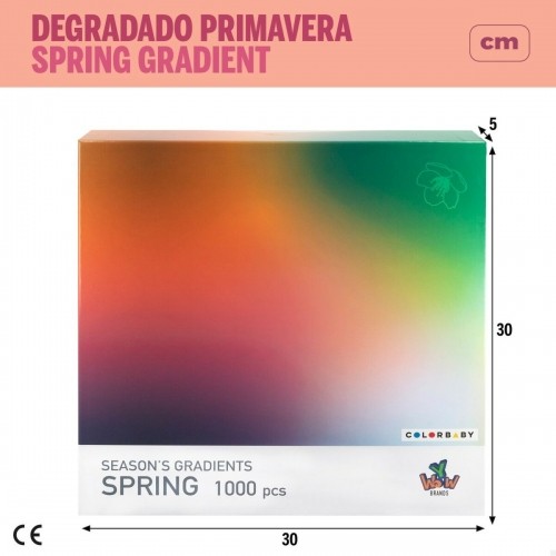 Puzle un domino komplekts Colorbaby Season's Gradients Spring 68 x 50 cm (6 gb.) image 2