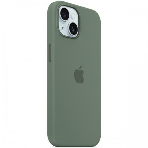 Etui Apple MT0X3ZM|A iPhone 15 | 14 | 13 6.1" MagSafe zielony cyprysowy|cypress Silicone Case image 2