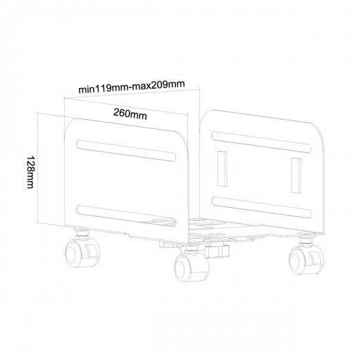 Подставка для ЦПУ с колесиками Neomounts CPU-M100BLACK image 2