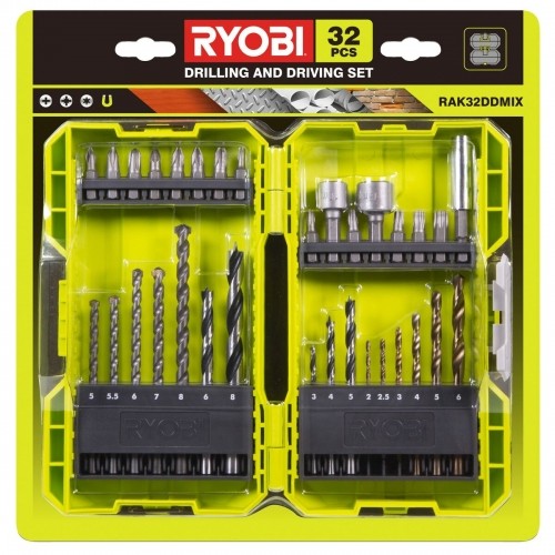 Drill bits and tits set Ryobi RAK32DDMIX 32 Предметы Hex PZ pH image 2
