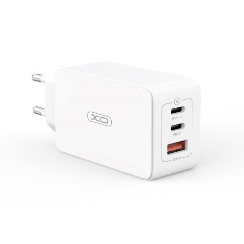 XO wall charger CE13 PD QC 3.0 65W 1x USB 2x USB-C white image 2